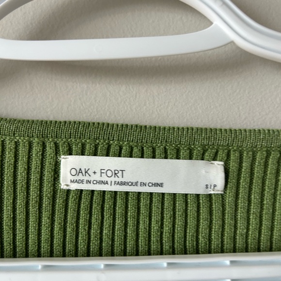 Green Ribbed Long Sleeve Top - Picture 3 of 3